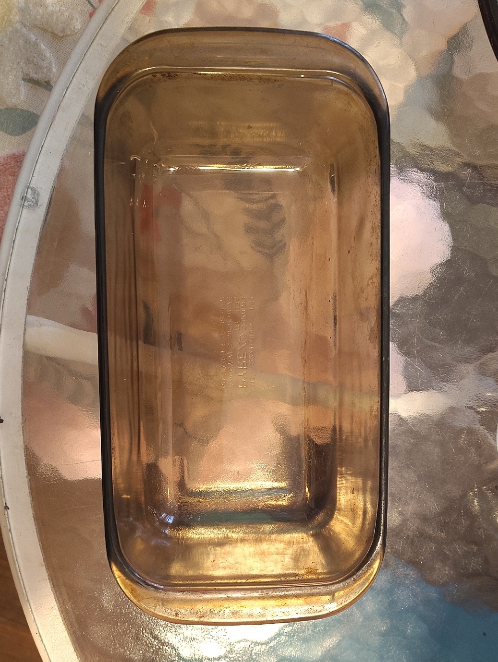 Pyrex Amber Glass Loaf Pan